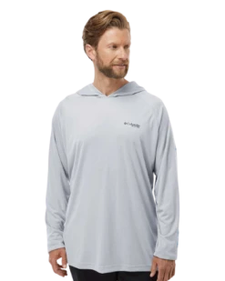 Columbia Unisex PFG Terminal™ Tackle Hooded Long Sleeve T-Shirt -Jiffyshirts Sales Store 8cb979bd066566