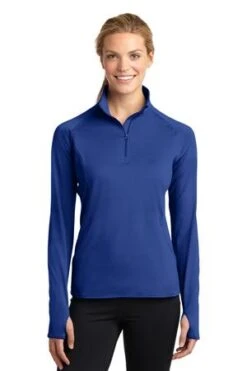 Ladies Sport-Wick Stretch 1/2-Zip Pullover -Jiffyshirts Sales Store 8cc4c5b98188d4