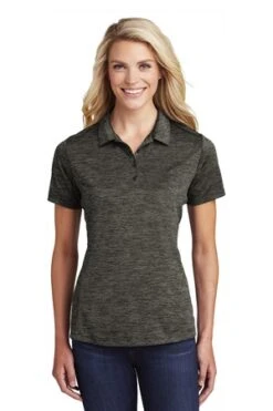 Ladies PosiCharge Electric Heather Polo -Jiffyshirts Sales Store 8d64417b7f22d8