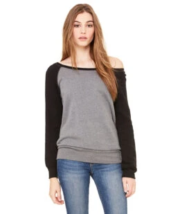Ladies' Sponge Fleece Wide Neck Sweatshirt -Jiffyshirts Sales Store 8dd3b075f97215