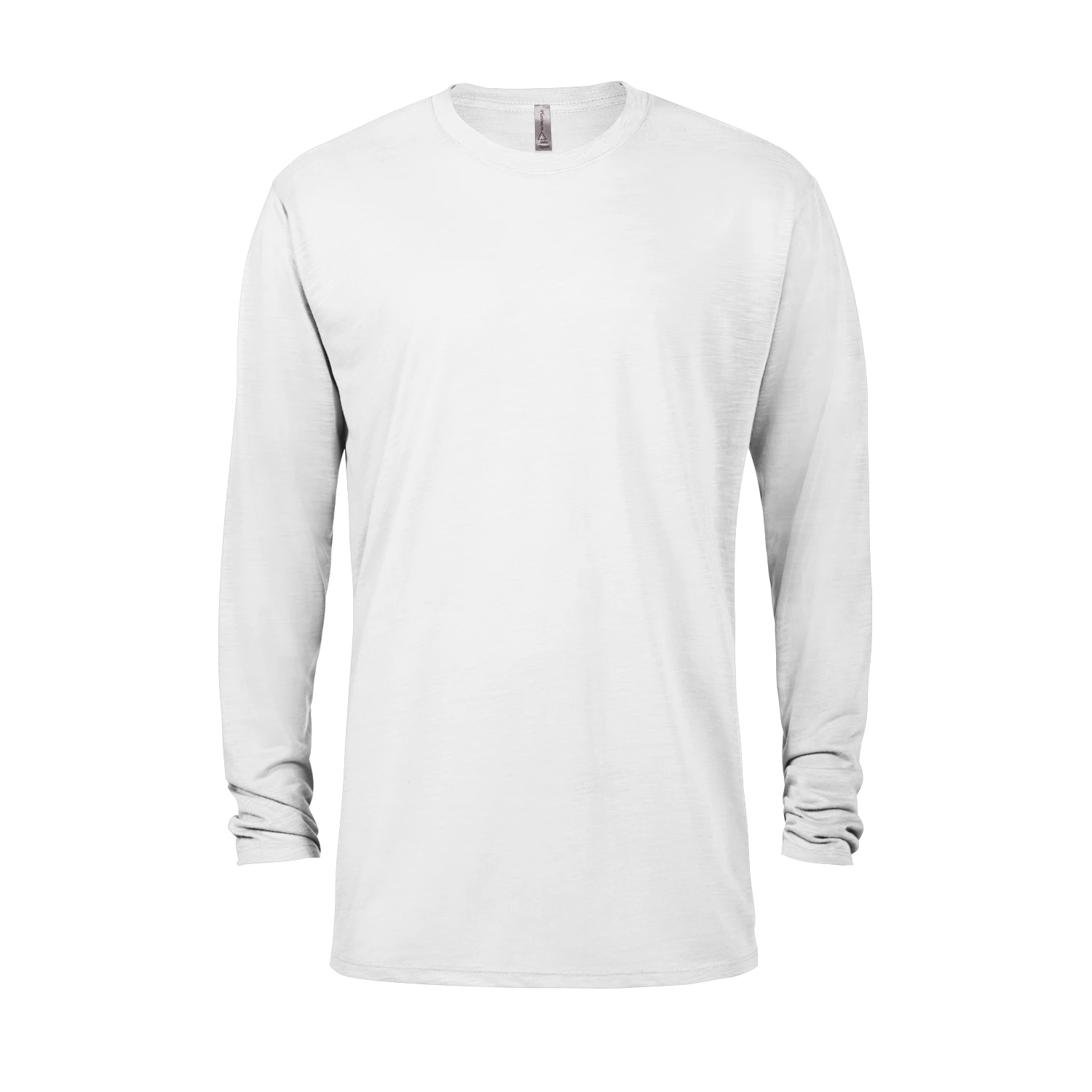 Platinum Adult Unisex Slub Long Sleeve Crew Neck Tee 4 Platinum Adult Unisex Slub Long Sleeve Crew Neck Tee - Image 2