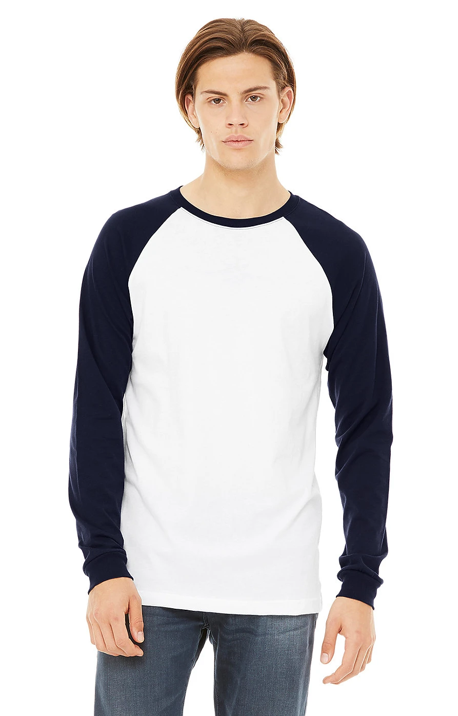 Men's Jersey Long-Sleeve Baseball T-Shirt 8 Men's Jersey Long-Sleeve Baseball T-Shirt - Image 6