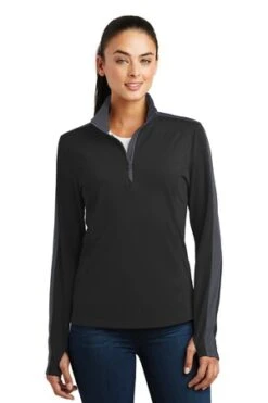 Ladies Sport-Wick Textured Colorblock 1/4-Zip Pullover 16 Ladies Sport-Wick Textured Colorblock 1/4-Zip Pullover -Jiffyshirts Sales Store 8f31d7dc97c863