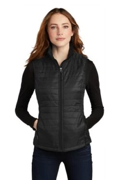 Ladies Packable Puffy Vest -Jiffyshirts Sales Store 8fe7a377bb64a9