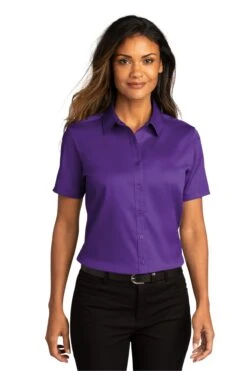 Ladies Short Sleeve SuperPro React ™ Twill Shirt 40 Ladies Short Sleeve SuperPro React ™ Twill Shirt -Jiffyshirts Sales Store 90729967bb3fff