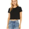 Ladies' Flowy Cropped T-Shirt -Jiffyshirts Sales Store 91152229d9d5c2