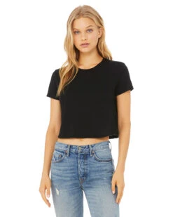 Ladies' Flowy Cropped T-Shirt
