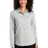 Ladies Long Sleeve Performance Staff Shirt -Jiffyshirts Sales Store 9206482c4dec44