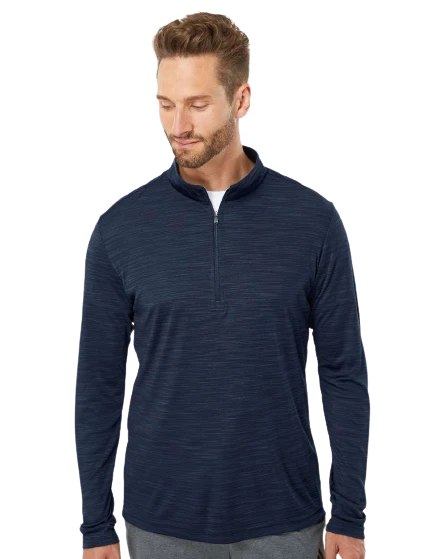 ADIDAS Lightweight Melange Quarter-Zip Pullover 9 ADIDAS Lightweight Melange Quarter-Zip Pullover - Image 7