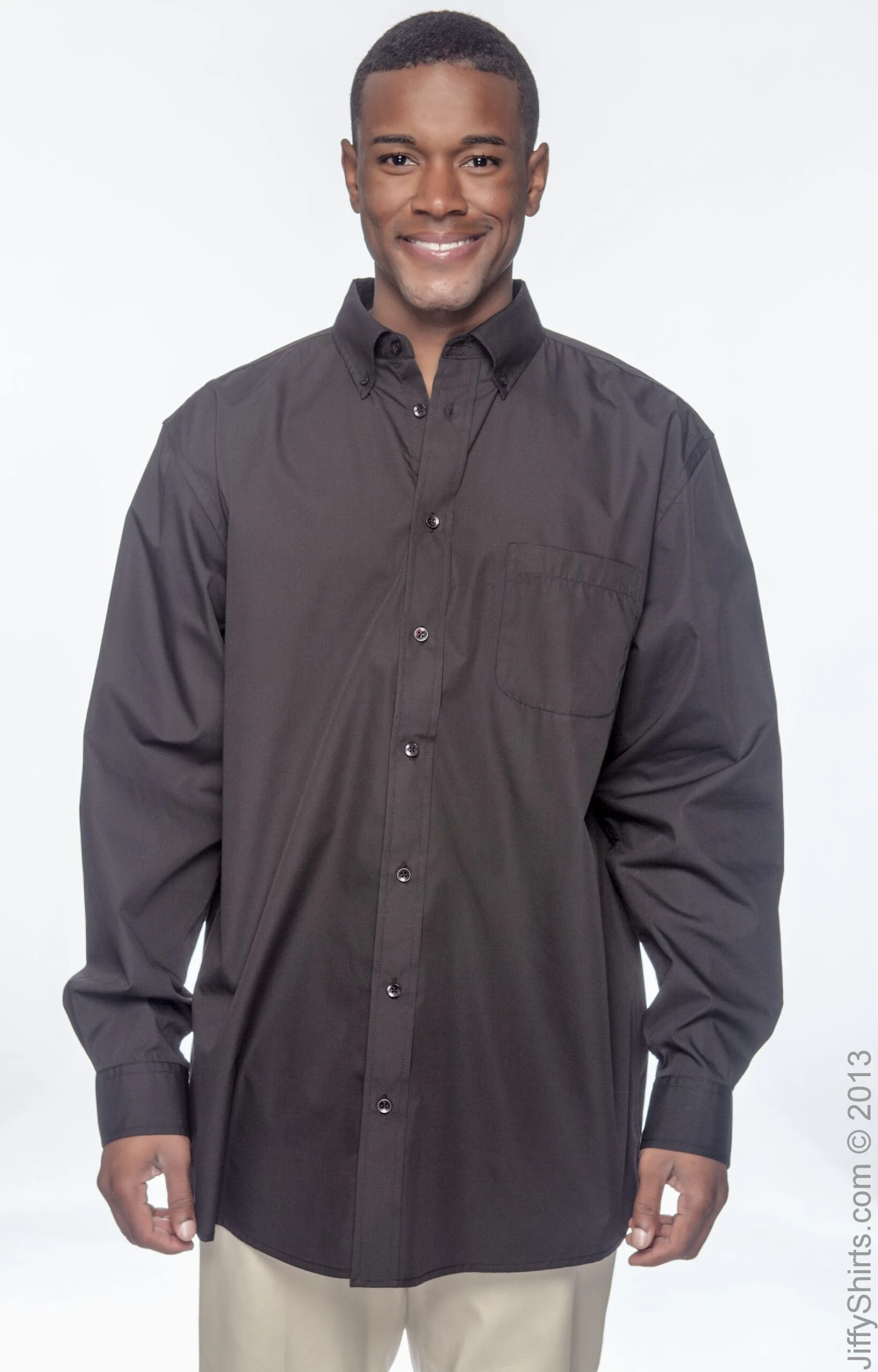 Men's Tall 3.1 Oz. Essential Poplin 7 Men's Tall 3.1 Oz. Essential Poplin - Image 5