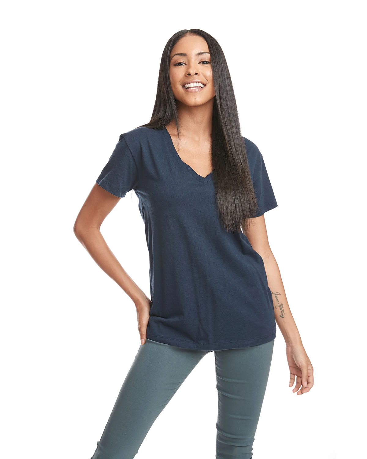 Next Level Ladies' Relaxed V-Neck T-Shirt 8 Next Level Ladies' Relaxed V-Neck T-Shirt - Image 6