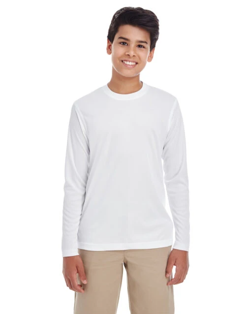 Youth Unisex Cool & Dry Performance Long-Sleeve Top -Jiffyshirts Sales Store 9522455d1ef4c8