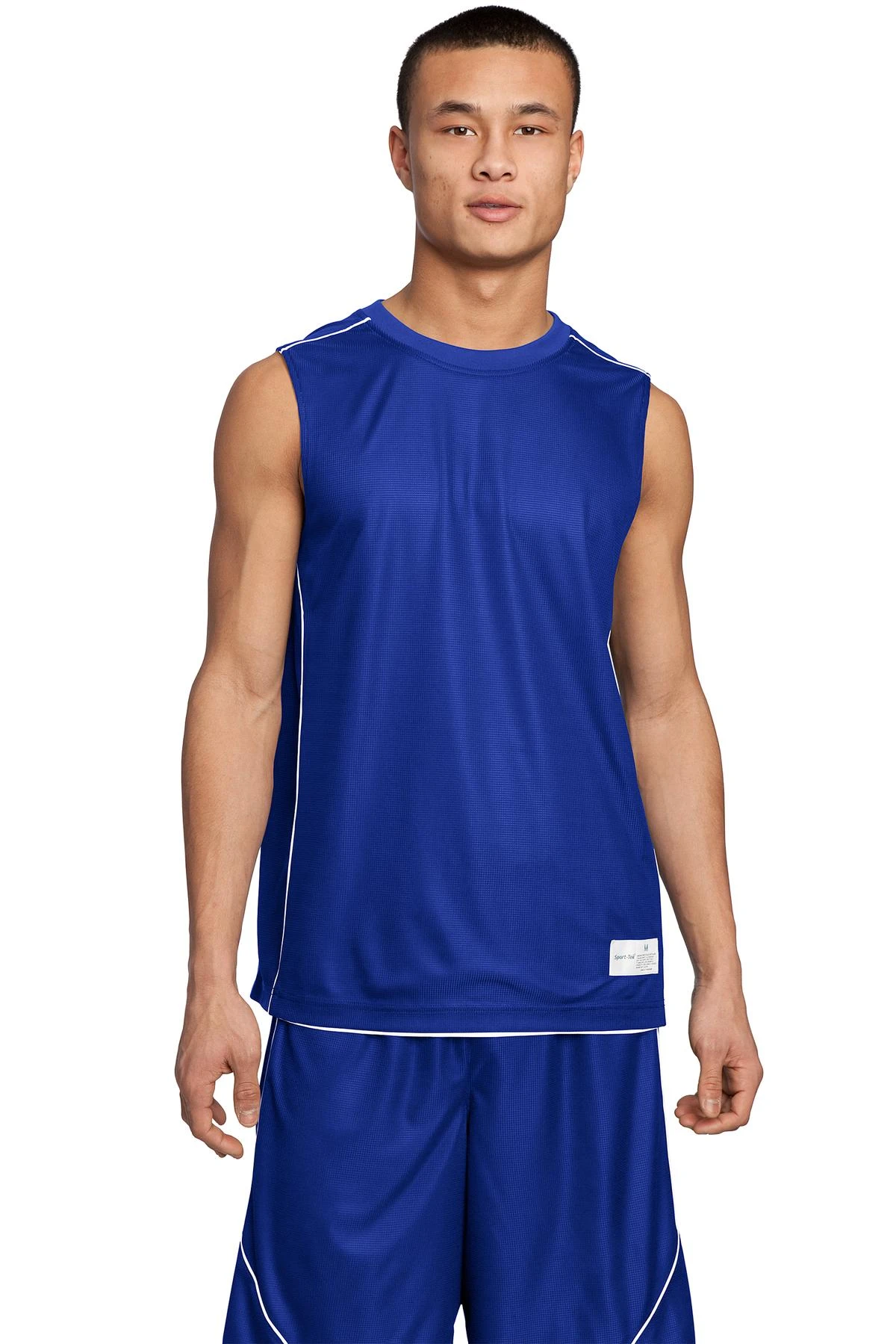 Men's PosiCharge Mesh Reversible Sleeveless Tee 6 Men's PosiCharge Mesh Reversible Sleeveless Tee - Image 4