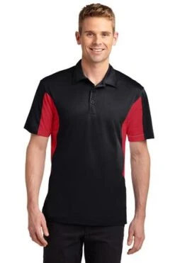 Men's Side Blocked Micropique Sport-Wick Polo -Jiffyshirts Sales Store 95cdb15271270f