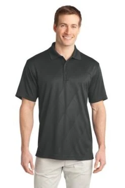 Tech Embossed Polo 15 Tech Embossed Polo -Jiffyshirts Sales Store 95d18e3d35b278