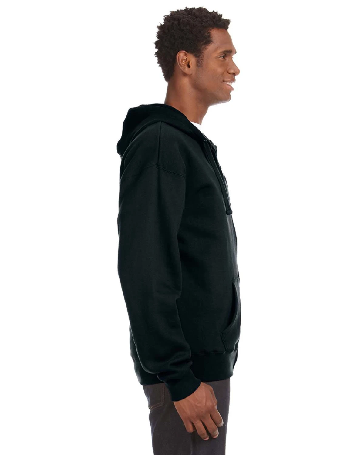 Adult Unisex Premium Full-Zip Fleece Hood 4 Adult Unisex Premium Full-Zip Fleece Hood - Image 2