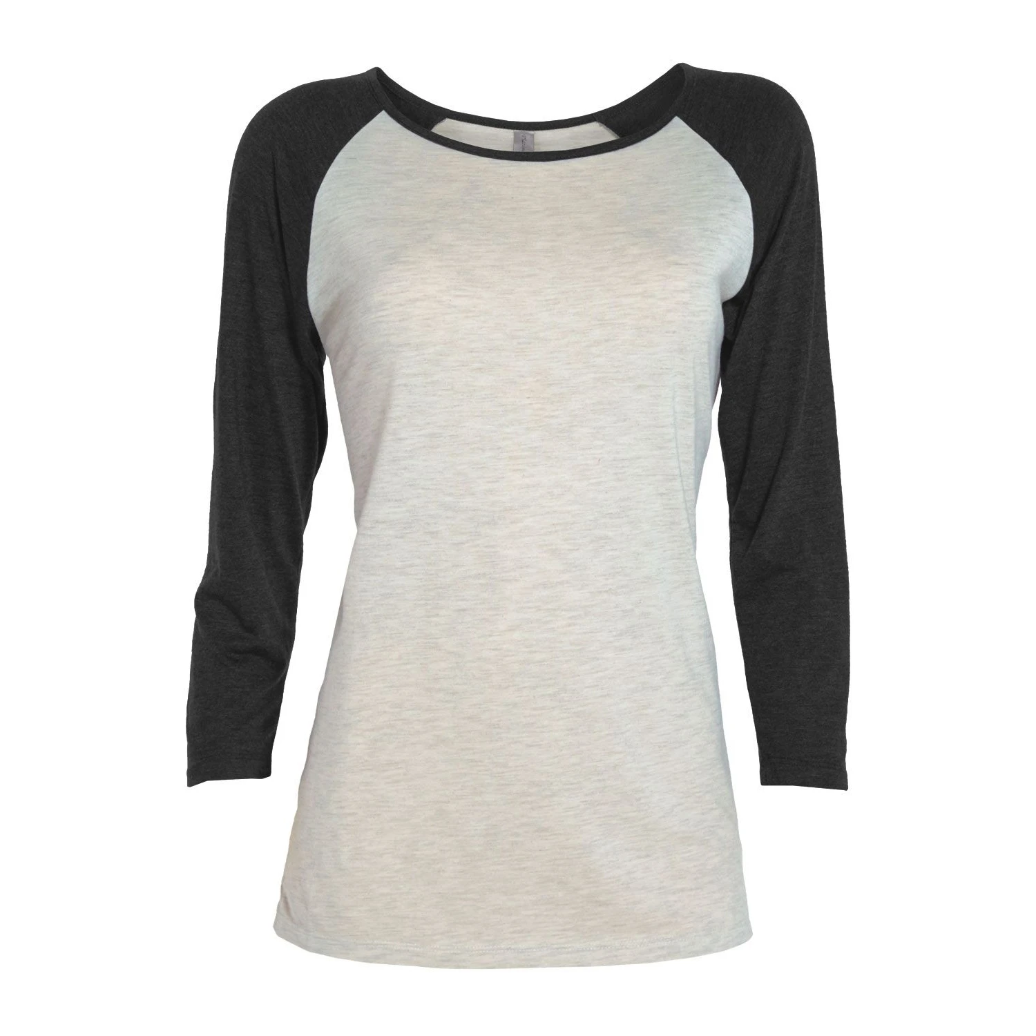 Platinum Ladies Tri-Blend 3/4 Sleeve Raglan Tee 4 Platinum Ladies Tri-Blend 3/4 Sleeve Raglan Tee - Image 2