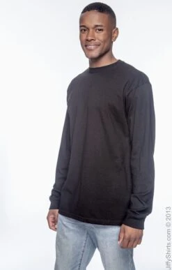 Men's 5.5 Oz., 100% Organic Cotton Classic Long-Sleeve T-Shirt 11 Men's 5.5 Oz., 100% Organic Cotton Classic Long-Sleeve T-Shirt -Jiffyshirts Sales Store 97C207C320E713