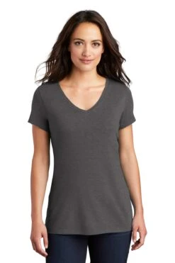 District Ladies' Perfect Tri V-Neck Tee -Jiffyshirts Sales Store 97b9ccc3df8930