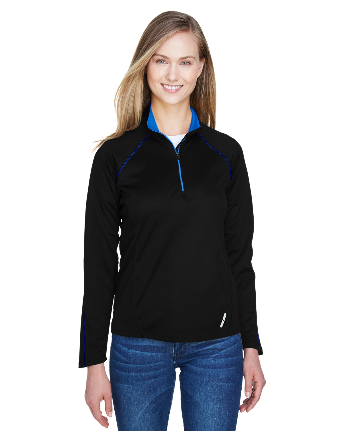 Ladies' Radar Quarter-Zip Performance Long-Sleeve Top 8 Ladies' Radar Quarter-Zip Performance Long-Sleeve Top - Image 6