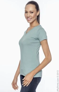 Ladies' 4.4 Oz., 100% Organic Cotton Short-Sleeve V-Neck T-Shirt 10 Ladies' 4.4 Oz., 100% Organic Cotton Short-Sleeve V-Neck T-Shirt -Jiffyshirts Sales Store 9944C69A45F46C