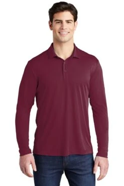 Men's Posi-UV Pro Long Sleeve Polo -Jiffyshirts Sales Store 99586cbc201c0d
