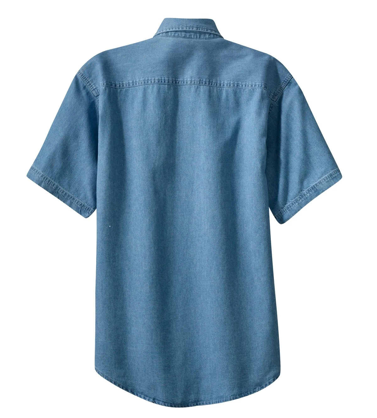 Unisex Short Sleeve Value Denim Shirt 6 Unisex Short Sleeve Value Denim Shirt - Image 4
