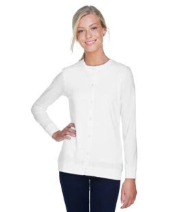 Ladies' Perfect Fit™ Ribbon Cardigan -Jiffyshirts Sales Store 99d4dfe3e4a3a0