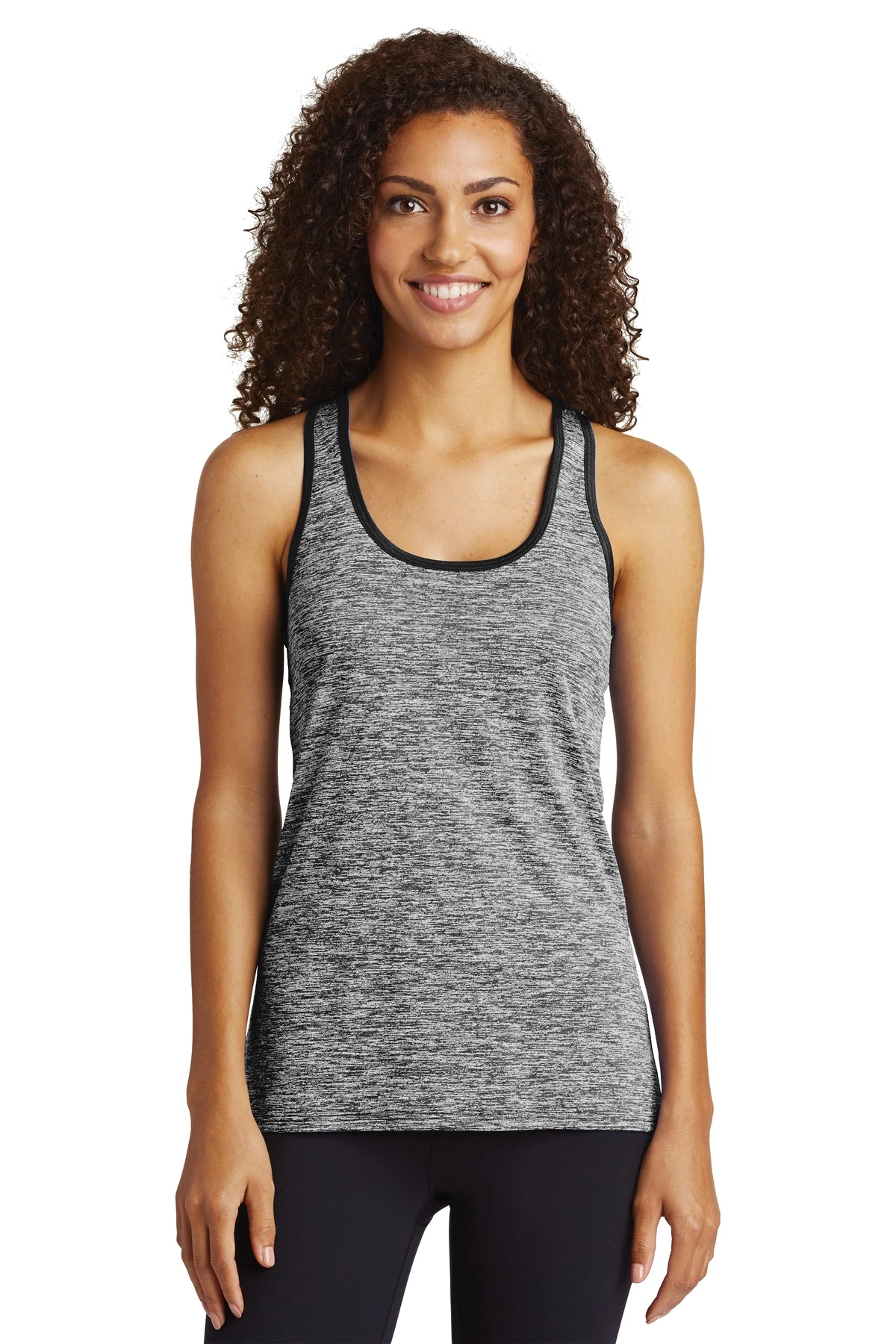 Ladies PosiCharge Electric Heather Racerback Tank 8 Ladies PosiCharge Electric Heather Racerback Tank - Image 6