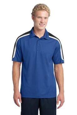 Tricolor Shoulder Micropique Sport-Wick Polo