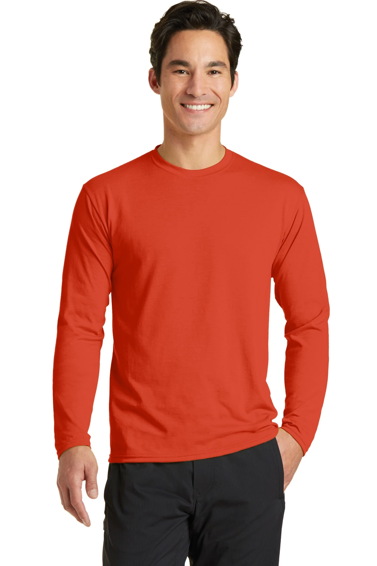 Unisex Long Sleeve Performance Blend Tee 11 Unisex Long Sleeve Performance Blend Tee - Image 9