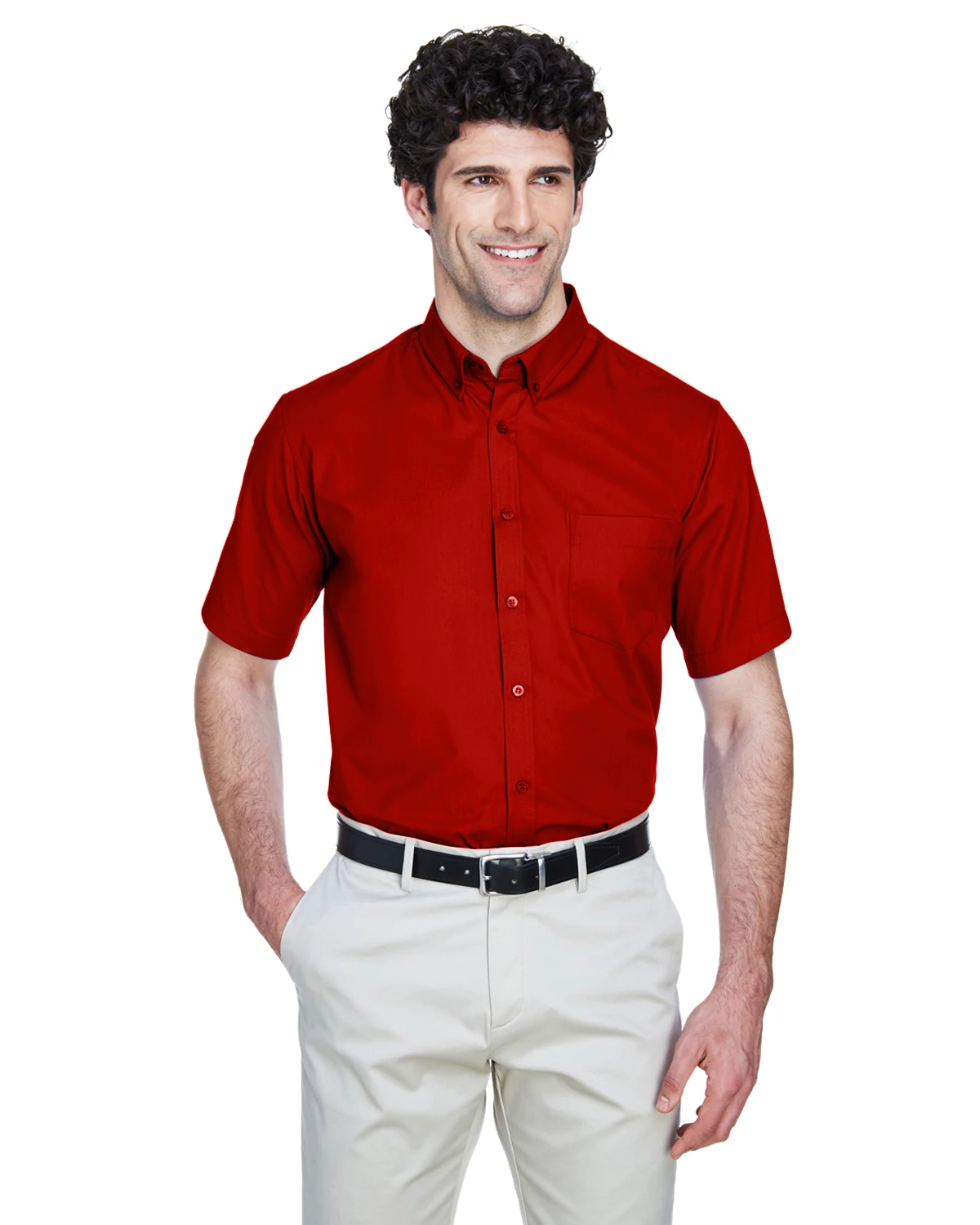 Men's Optimum Short-Sleeve Twill Shirt 11 Men's Optimum Short-Sleeve Twill Shirt - Image 9