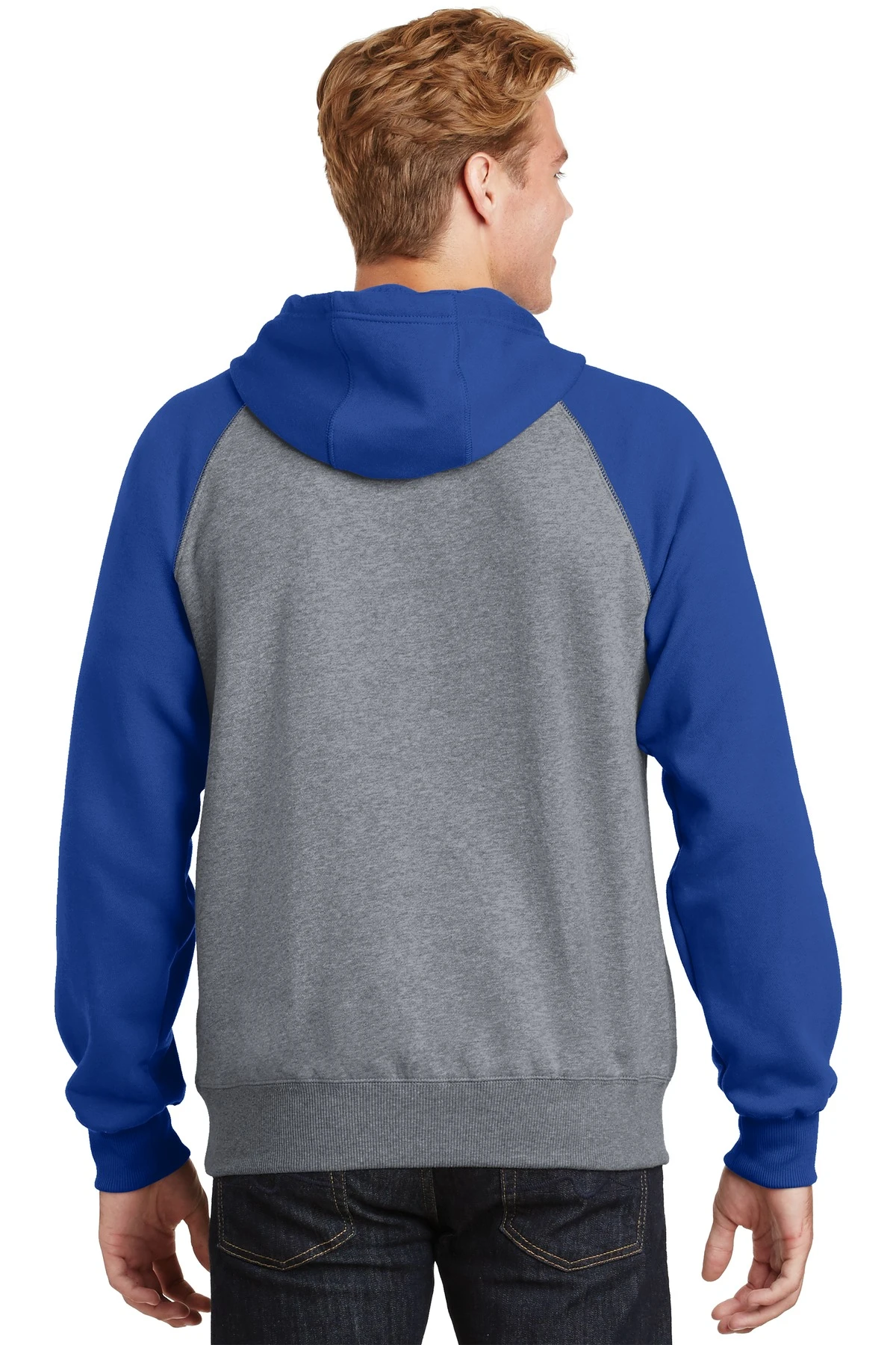 Raglan Colorblock Pullover Hooded Sweatshirt 4 Raglan Colorblock Pullover Hooded Sweatshirt - Image 2