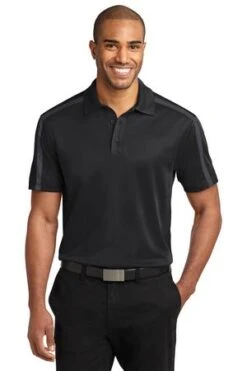 Adult Silk Touch Performance Colorblock Stripe Polo -Jiffyshirts Sales Store 9db3efdb3ee7b6