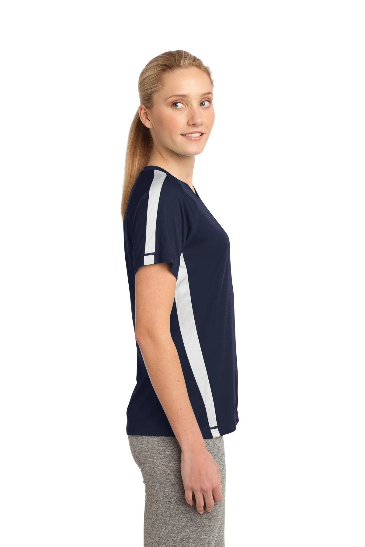 Ladies Colorblock PosiCharge Competitor Tee 5 Ladies Colorblock PosiCharge Competitor Tee - Image 3