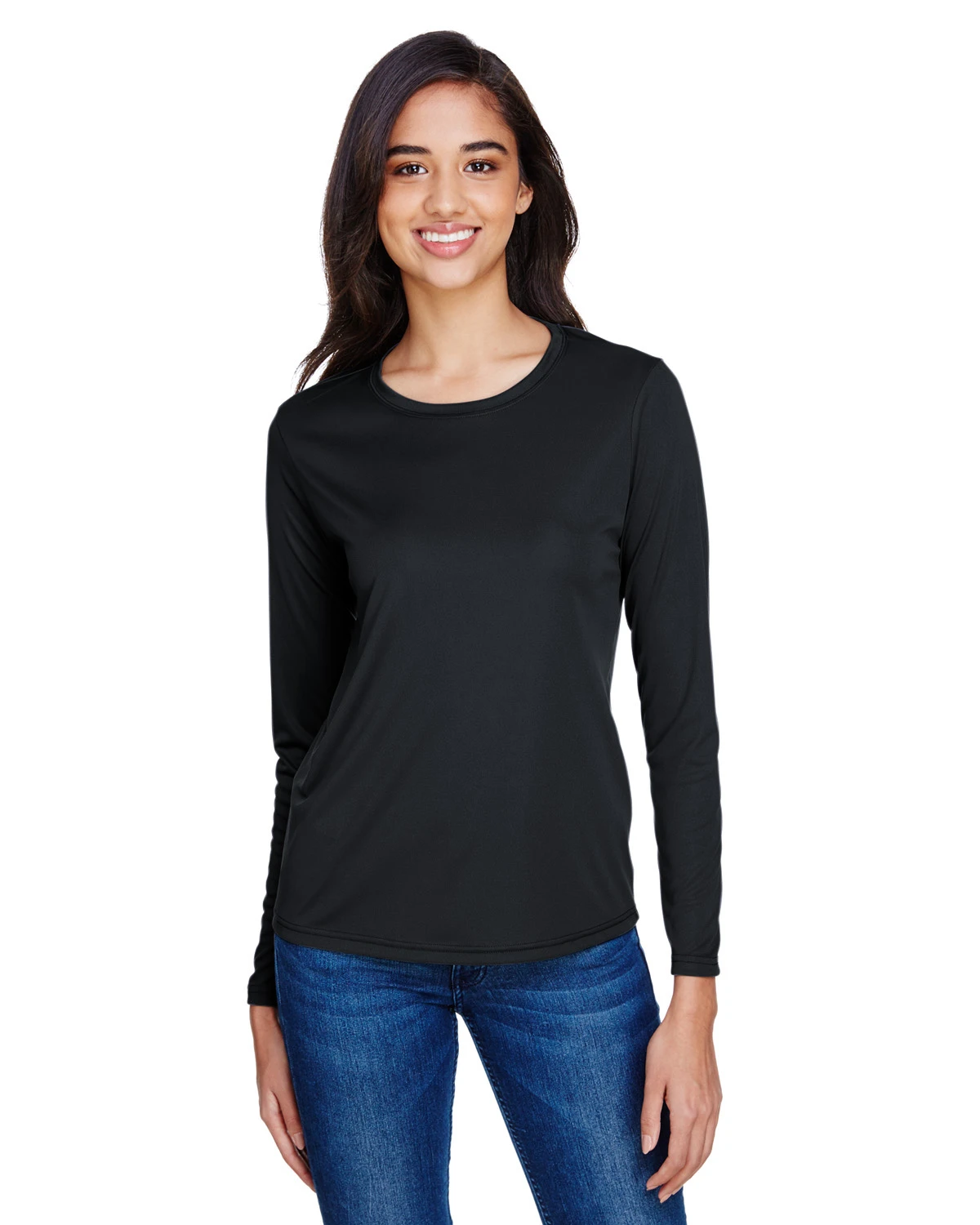 Ladies' Long Sleeve Cooling Performance Crew Shirt 8 Ladies' Long Sleeve Cooling Performance Crew Shirt - Image 6