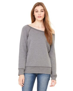 Ladies' Sponge Fleece Wide Neck Sweatshirt -Jiffyshirts Sales Store 9f61182eb4099d