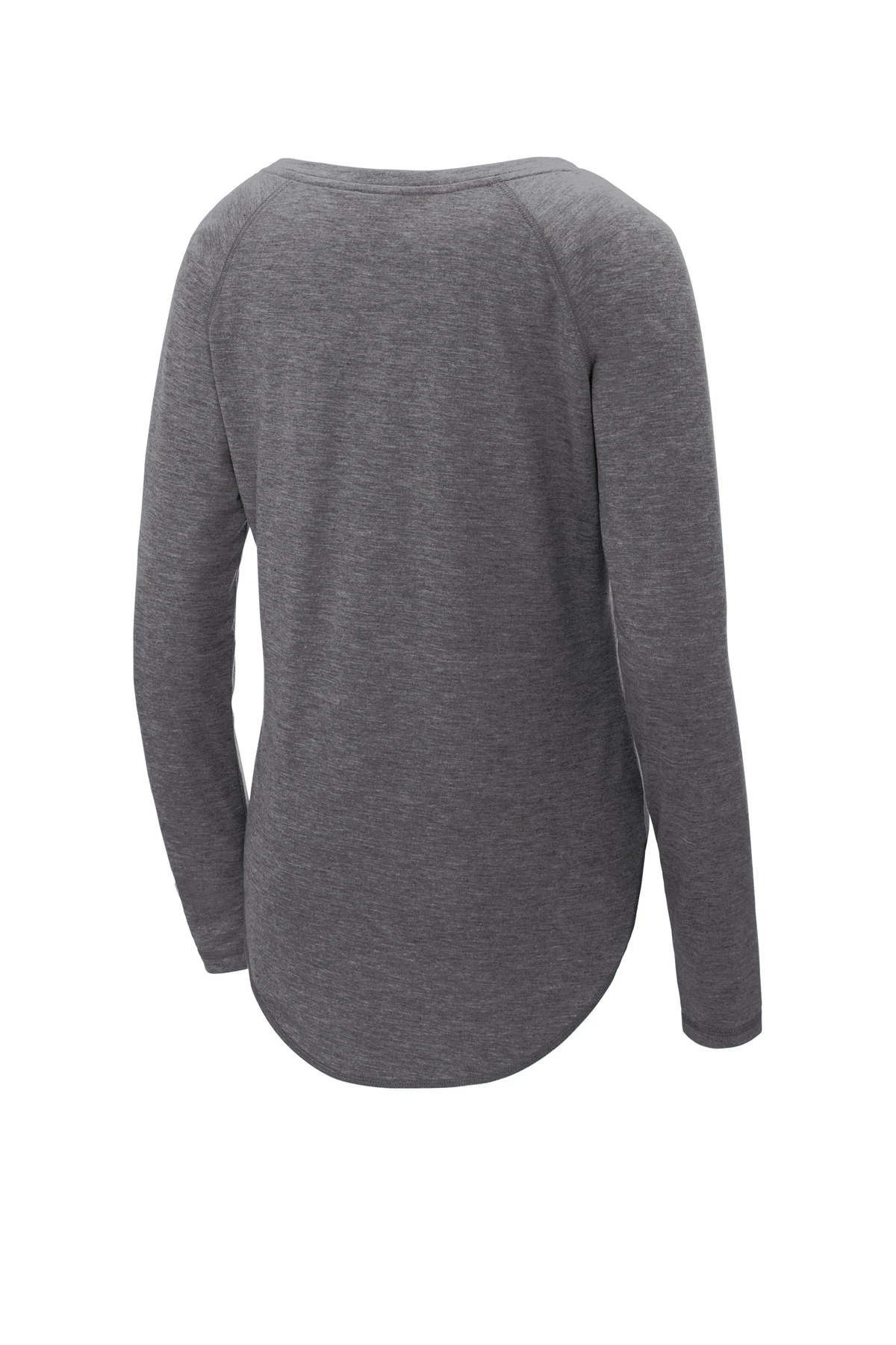 Ladies PosiCharge Long Sleeve Tri-Blend Wicking Scoop Neck Raglan Tee 5 Ladies PosiCharge Long Sleeve Tri-Blend Wicking Scoop Neck Raglan Tee - Image 3