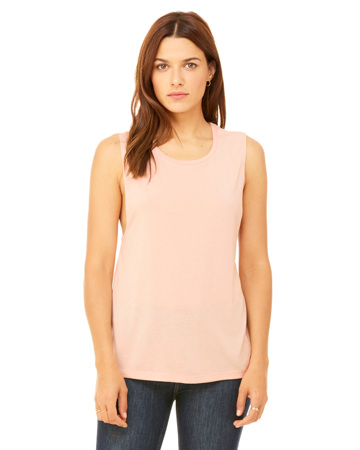 Ladies' Flowy Scoop Muscle Tank 18 Ladies' Flowy Scoop Muscle Tank - Image 16