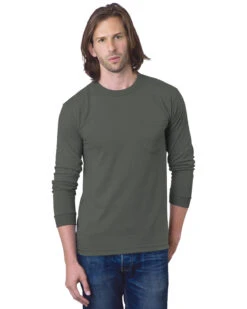 Adult Unisex 6.1 Oz., 100% Cotton Long Sleeve Pocket T-Shirt -Jiffyshirts Sales Store 9fb33e25fc17c4