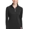 Ladies Sport-Wick Textured 1/4-Zip Pullover -Jiffyshirts Sales Store 9fd7fdcd2e8149