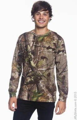 Men's Realtree Camo Long-Sleeve T-Shirt -Jiffyshirts Sales Store B8CE23646A0ED0
