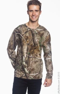 Men's Realtree Camo Long-Sleeve T-Shirt -Jiffyshirts Sales Store B8D1545EE34603