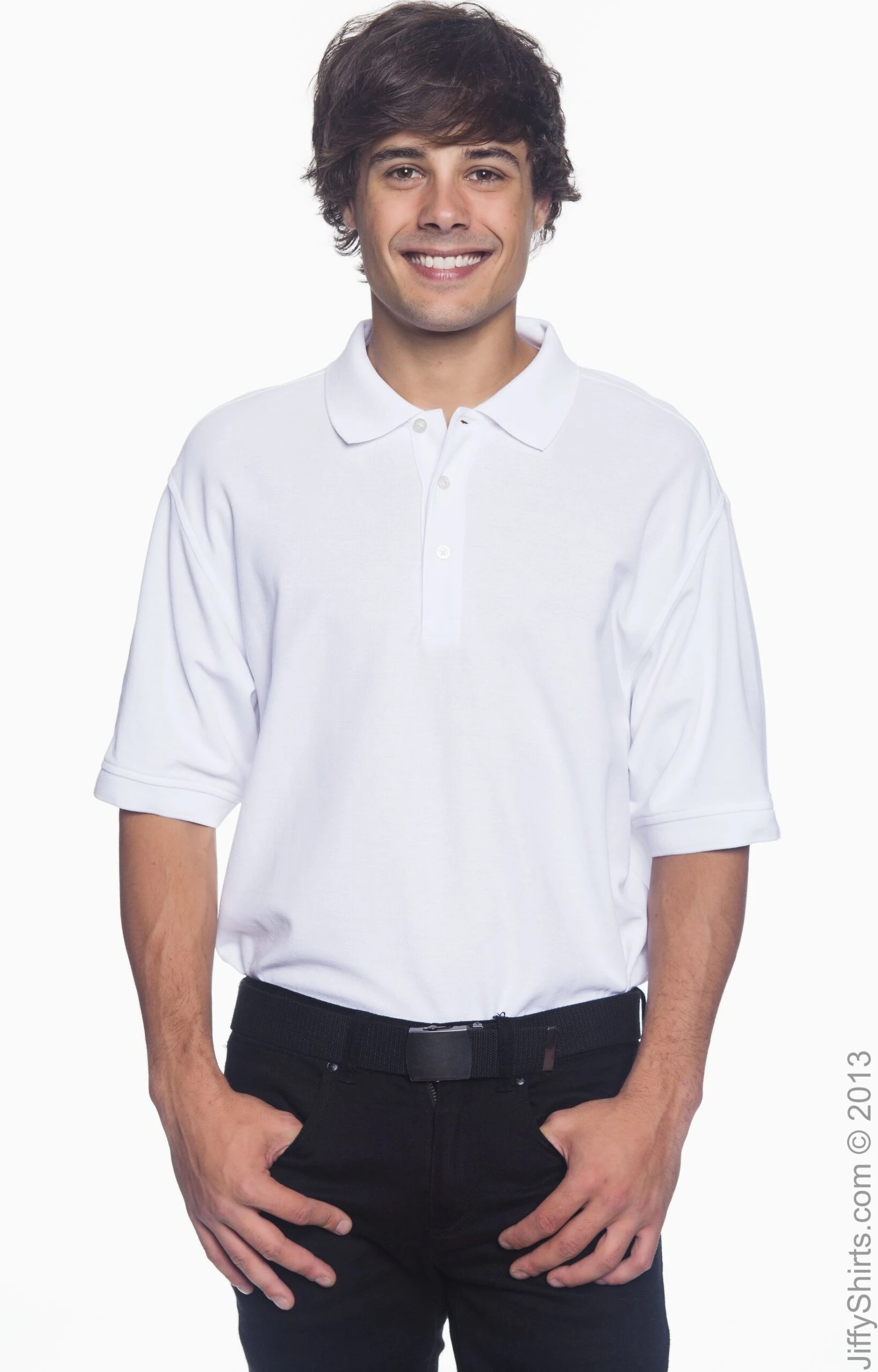 Men's Pima Piqué Short-Sleeve Polo 8 Men's Pima Piqué Short-Sleeve Polo - Image 6