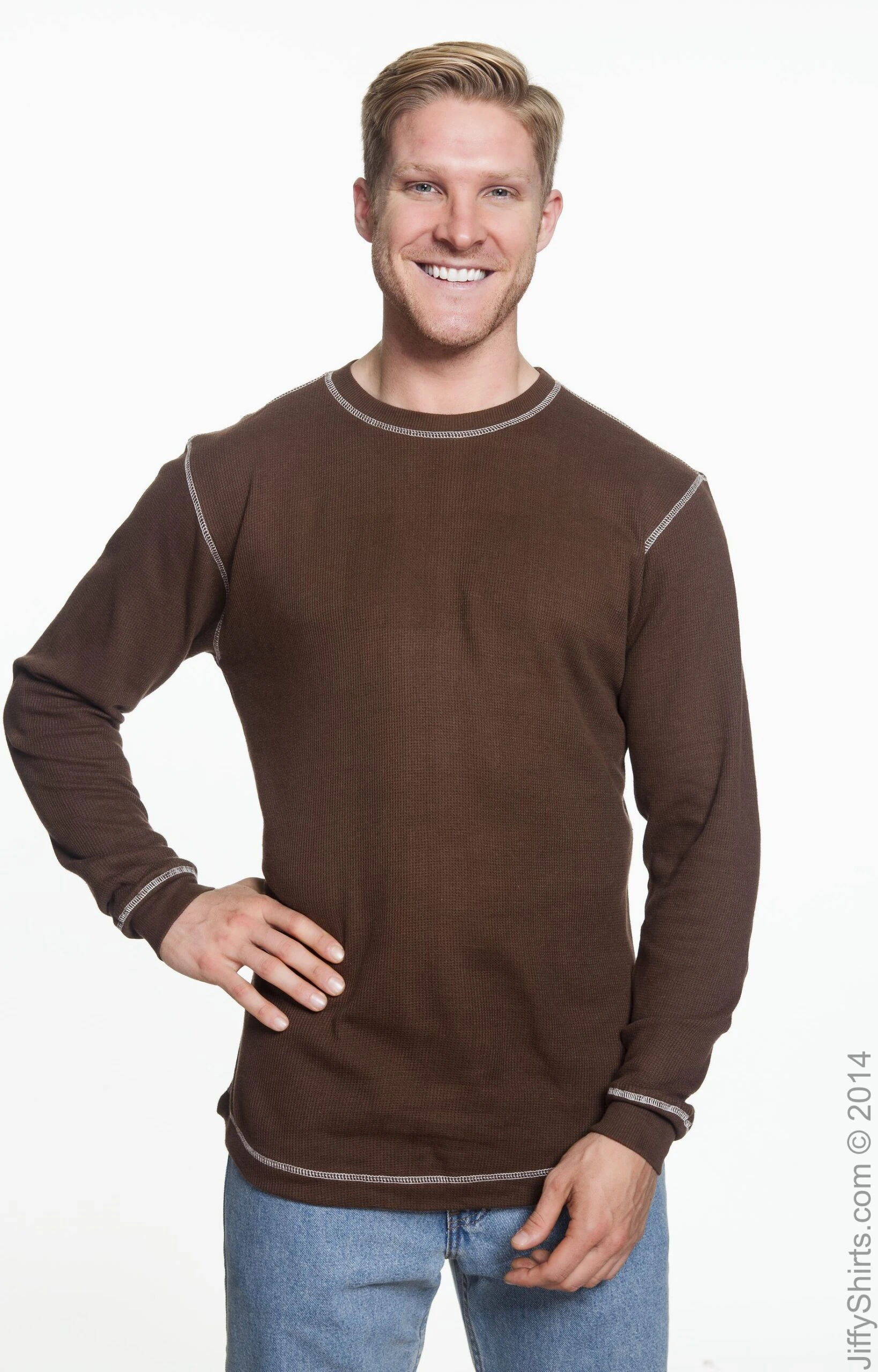 Unisex Men's Vintage Long-Sleeve Thermal T-Shirt 12 Unisex Men's Vintage Long-Sleeve Thermal T-Shirt - Image 10