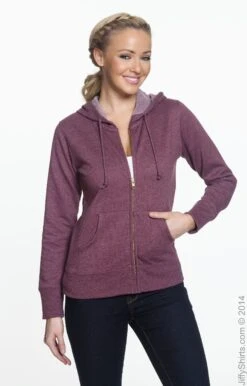 Ladies' 7 Oz. Organic/Recycled Heathered Fleece Full-Zip Hood 11 Ladies' 7 Oz. Organic/Recycled Heathered Fleece Full-Zip Hood -Jiffyshirts Sales Store C2FB6540E117ED