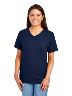 FRUIT OF THE LOOM Adult 5 Oz. HD Cotton™ V-Neck T-Shirt 17 FRUIT OF THE LOOM Adult 5 Oz. HD Cotton™ V-Neck T-Shirt -Jiffyshirts Sales Store JPG 39VR Jnavy FRONT 0118 1680004736
