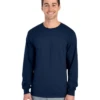 FRUIT OF THE LOOM Adult Unisex 5 Oz. HD Cotton™ Long-Sleeve T-Shirt 2 FRUIT OF THE LOOM Adult Unisex 5 Oz. HD Cotton™ Long-Sleeve T-Shirt -Jiffyshirts Sales Store JPG 4930R Jnavy FRONT 0358 1680004736