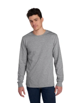 FRUIT OF THE LOOM Adult Unisex ICONIC™ Long Sleeve T-Shirt 21 FRUIT OF THE LOOM Adult Unisex ICONIC™ Long Sleeve T-Shirt -Jiffyshirts Sales Store JPG IC47LSR Athletic Heather Front 1680004736