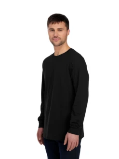 FRUIT OF THE LOOM Adult Unisex ICONIC™ Long Sleeve T-Shirt 16 FRUIT OF THE LOOM Adult Unisex ICONIC™ Long Sleeve T-Shirt -Jiffyshirts Sales Store JPG IC47LSR Black Ink Three Quarter 1680004736